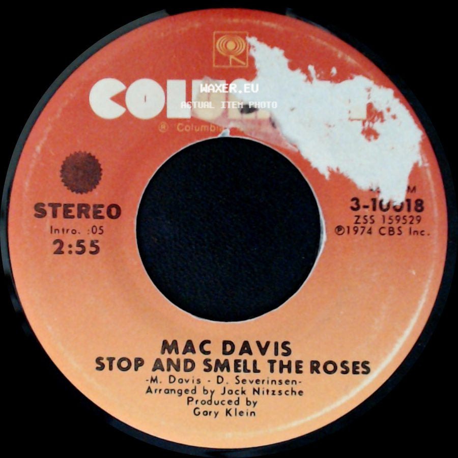 Mac Davis - Stop And Smell The Roses / Poor Boy Boogie side A
