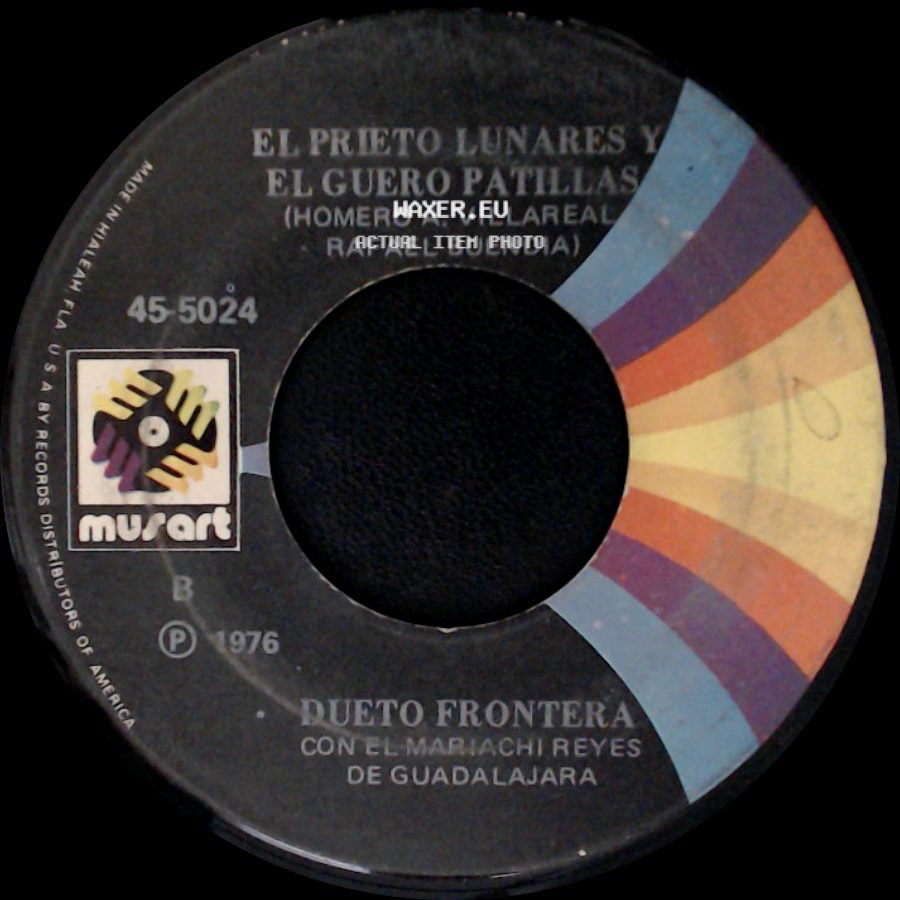 Dueto Frontera Con El Mariachi Reyes De Guadalajara / El Prieto Lunares Y El Guero Patillas - Aborresco / Dueto Frontera side B