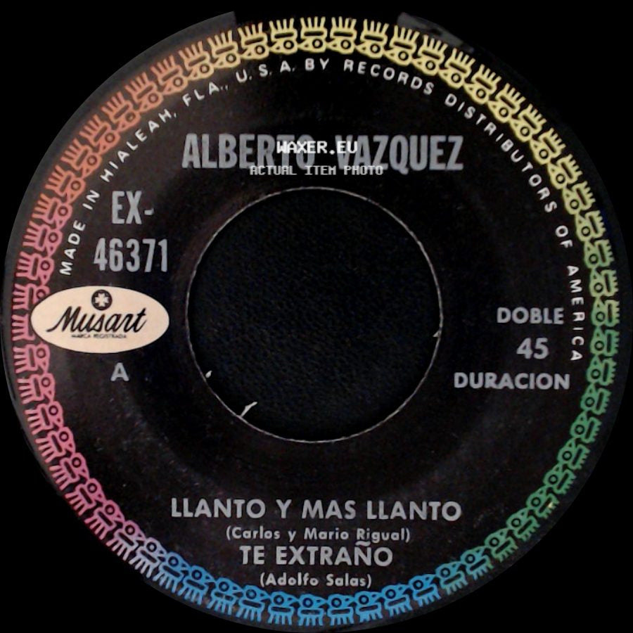 Alberto Vazquez - Llanto Y Mas Llanto / Te Extraño / Nuestro Amigo / Traigo Un Amor side A