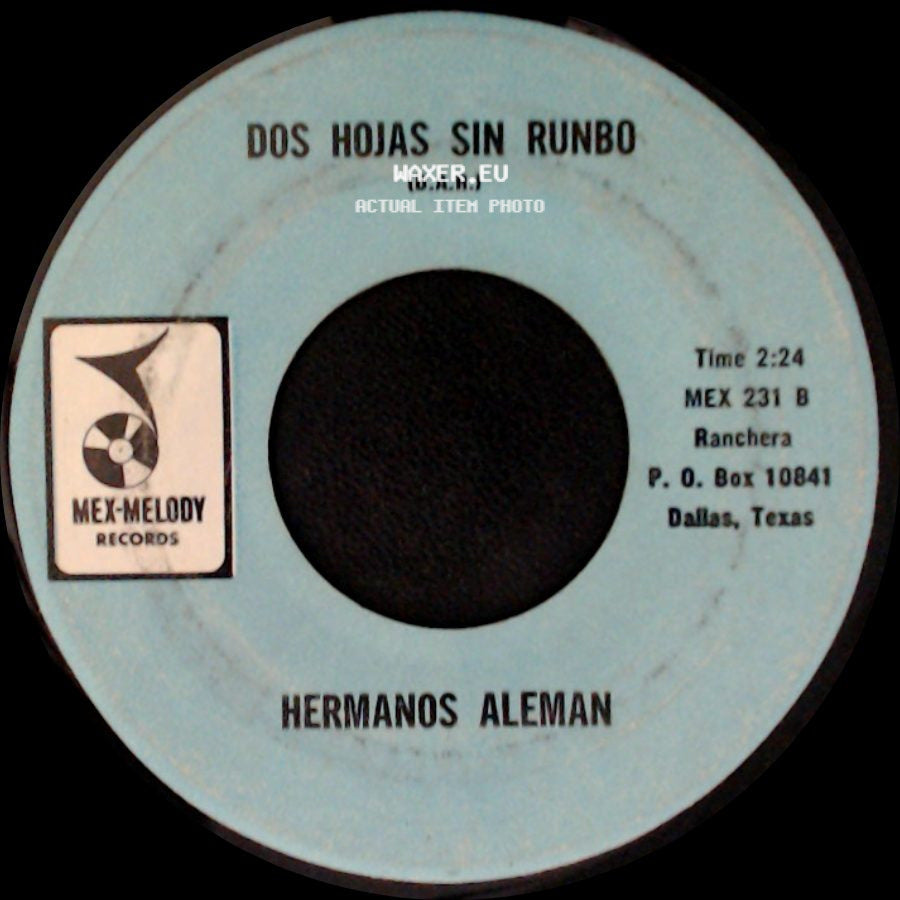 Hermanos Aleman - Las Piedras Rodando / Dos Hojas Sin Rumbo side B
