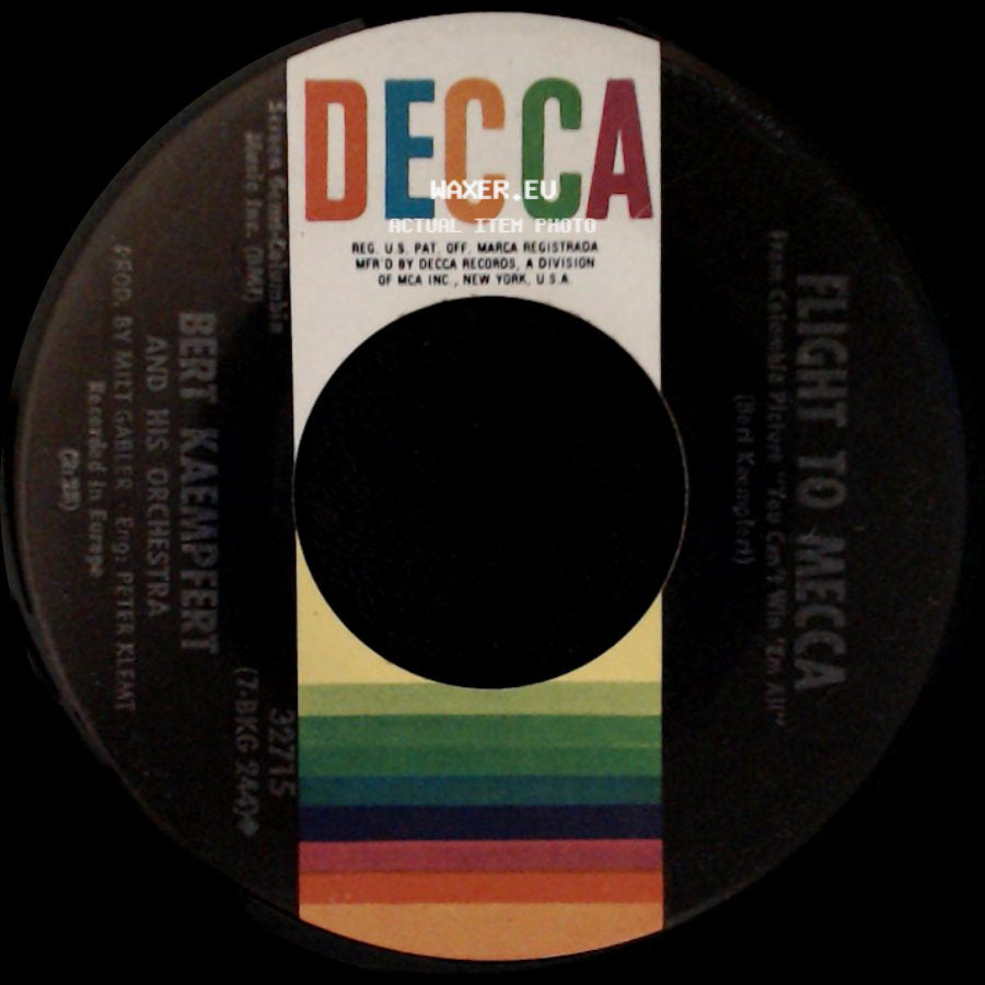 Bert Kaempfert And His Orchestra - Love Theme From "You Can't Win 'em All" / Flight To Mecca side B