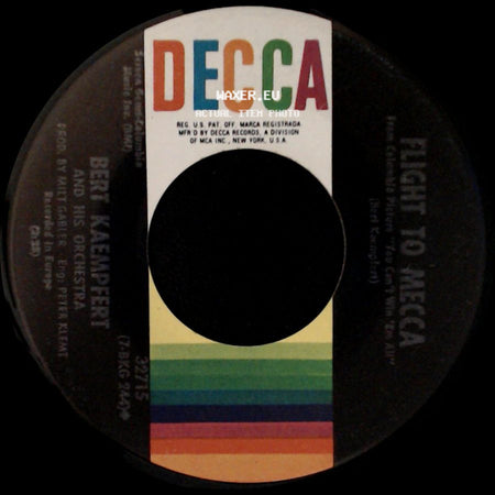 Bert Kaempfert And His Orchestra - Love Theme From "You Can't Win 'em All" / Flight To Mecca side B