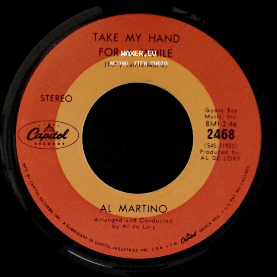 Al Martino - Take My Hand For A While / Sausalito side A