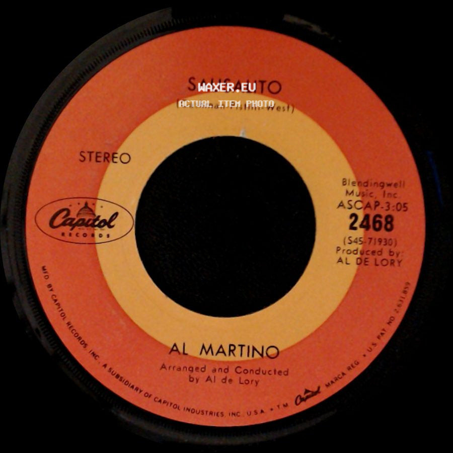 Al Martino - Take My Hand For A While / Sausalito side B
