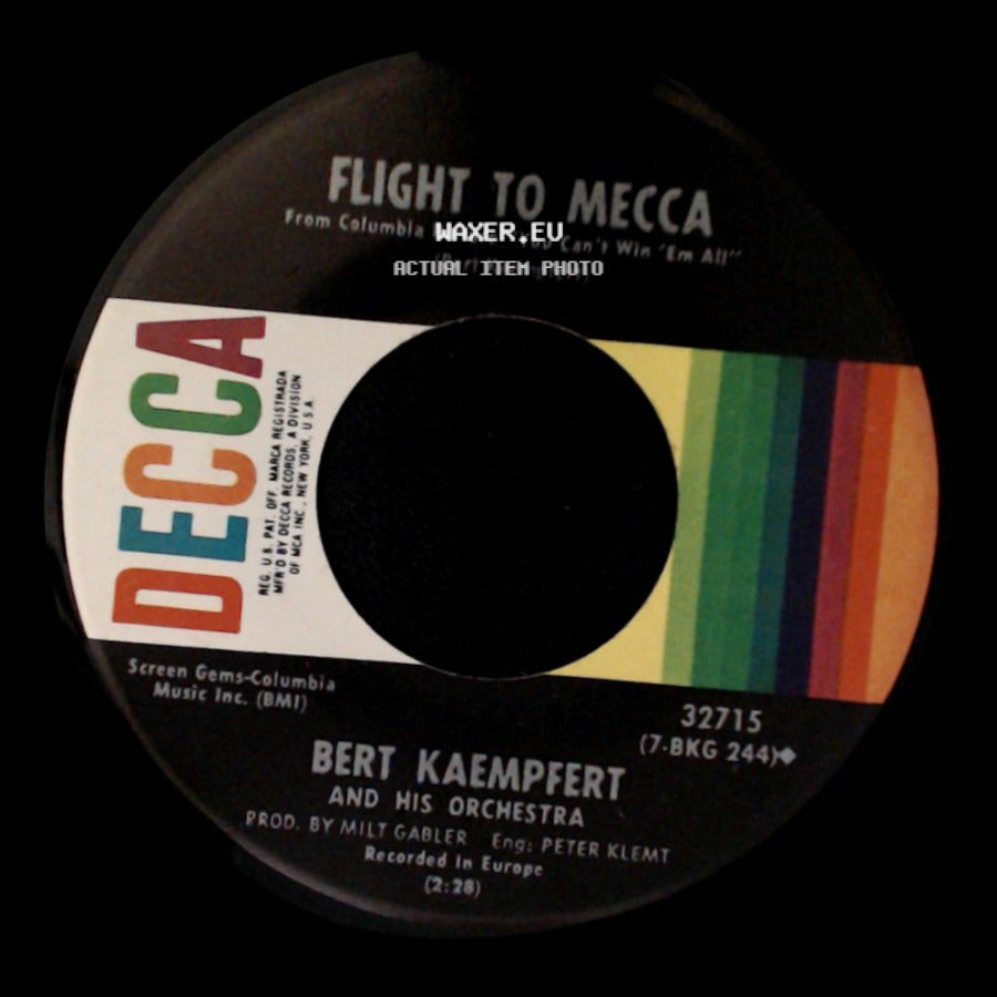 Bert Kaempfert And His Orchestra - Love Theme From "You Can't Win 'em All" / Flight To Mecca side B