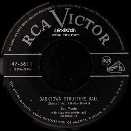 Lou Monte / Lou Monte With Hugo Winterhalter And His Orchestra - I Know How You Feel / Darktown Strutters Ball side B