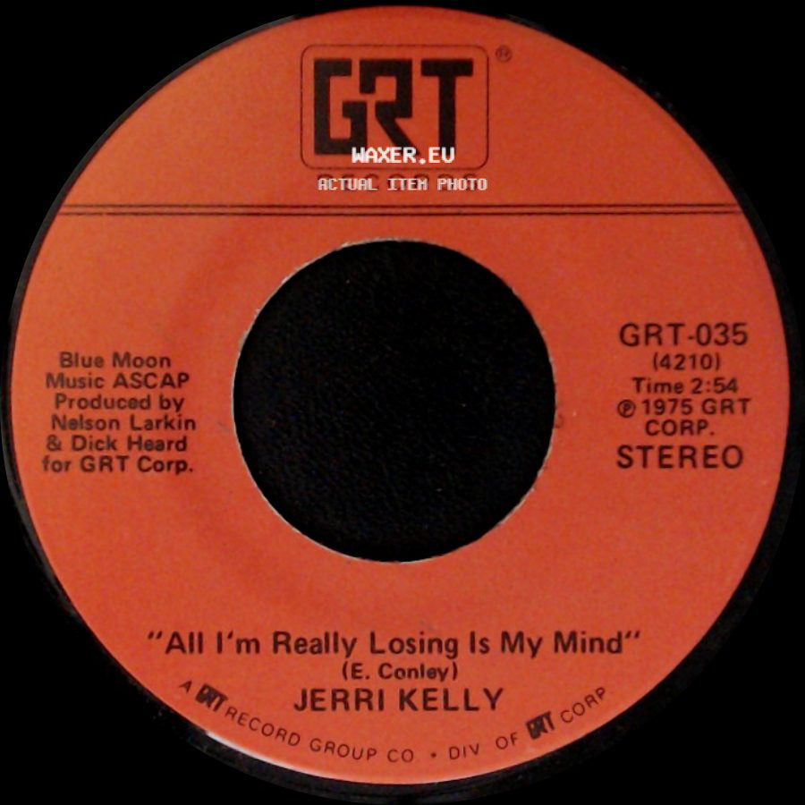 Jerri Kelly - Back-Sliding Man / All I'm Really Losing Is My Mind side B