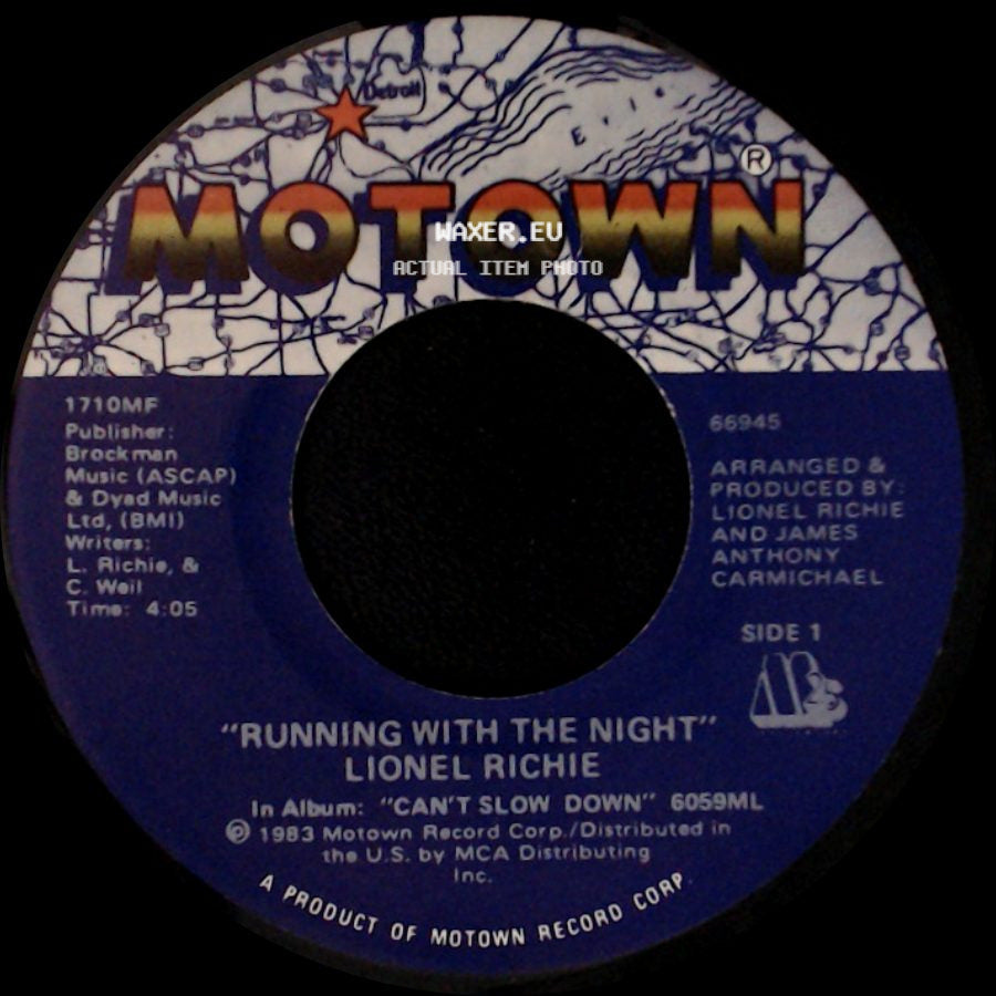 Lionel Richie - Running With The Night / Serves You Right side A