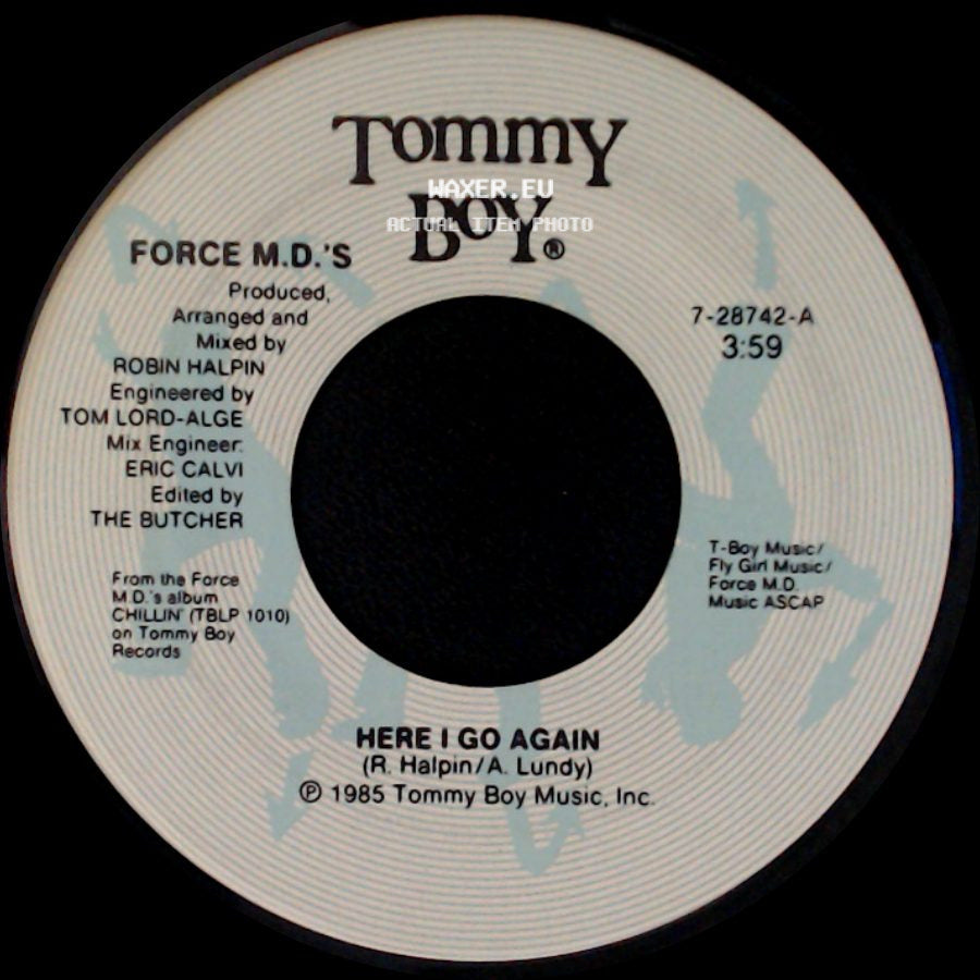 Force M.D.'s - Here I Go Again (Instrumental) / Here I Go Again side B