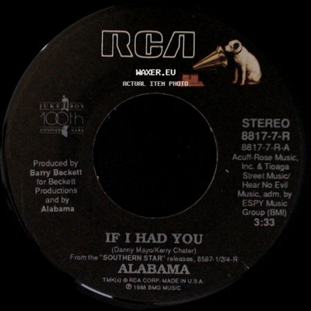 Alabama - If I Had You / I Showed Her side A