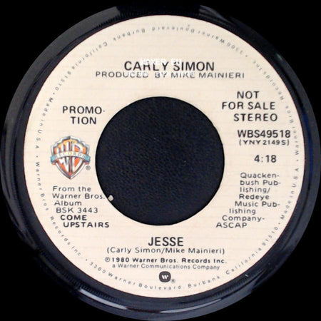 Carly Simon - Jesse / Jesse side A