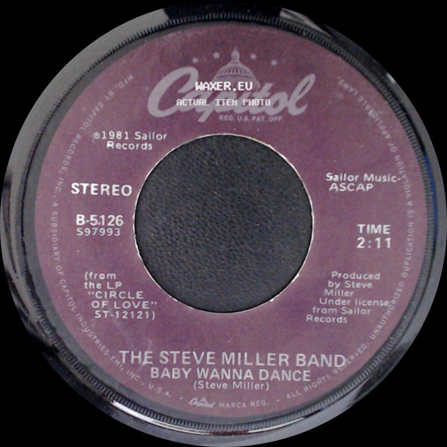 The Steve Miller Band - Abracadabra / Baby Wanna Dance side B