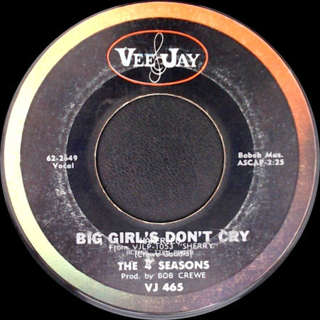 The 4 Seasons - Connie-O / Big Girl's Don't Cry side B
