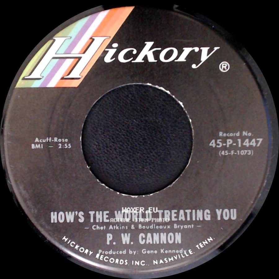 P. W. Cannon - Bird In The Hand / How's The World Treating You side B