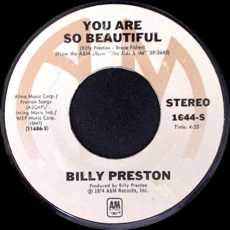 Billy Preston - Struttin' / You Are So Beautiful side B