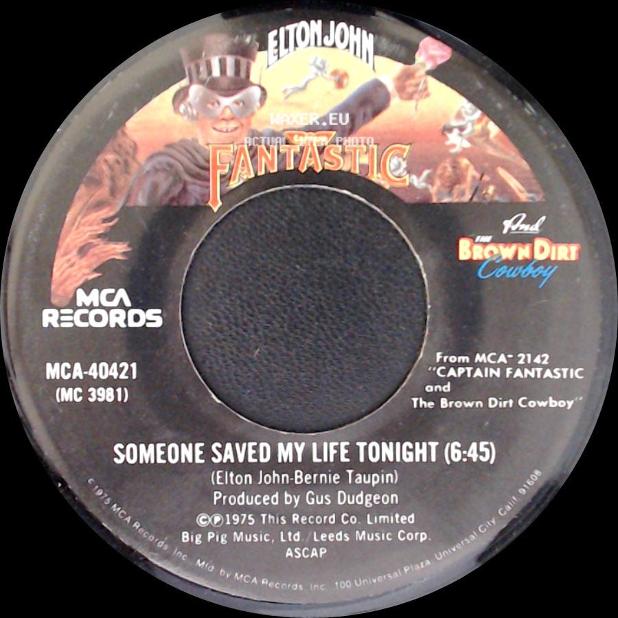 Elton John - Someone Saved My Life Tonight / House Of Cards side A