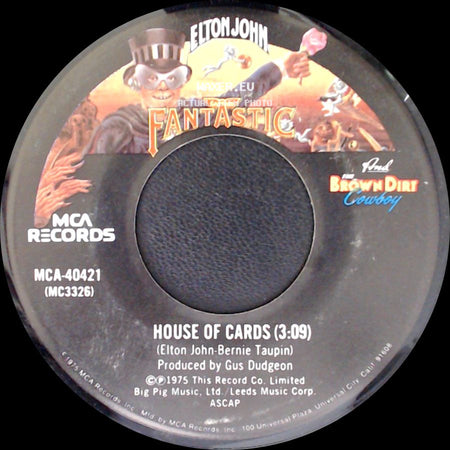 Elton John - Someone Saved My Life Tonight / House Of Cards side B