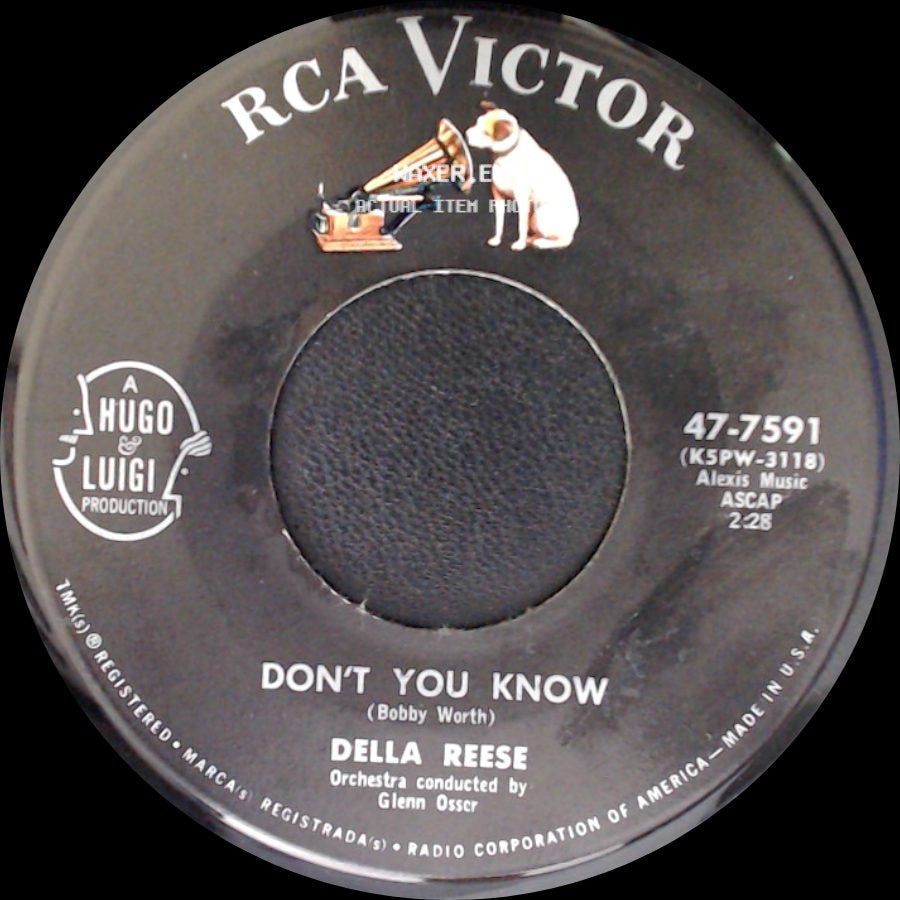Della Reese - Don't You Know / Soldier, Won't You Marry Me? side A