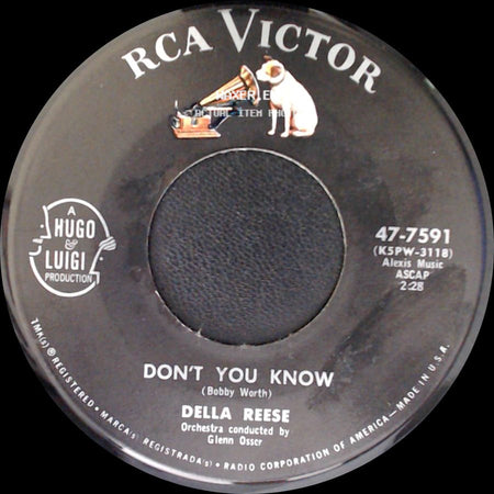 Della Reese - Don't You Know / Soldier, Won't You Marry Me? side A