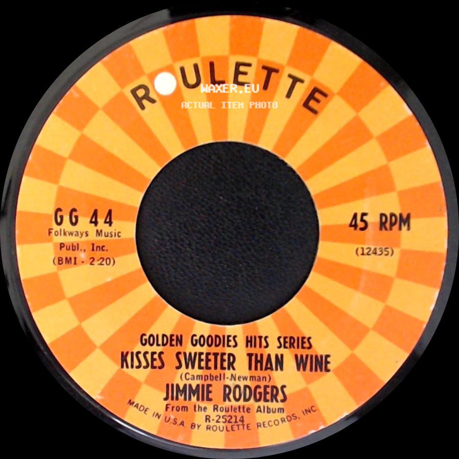 Jimmie Rodgers - Honeycomb / Kisses Sweeter Than Wine side B