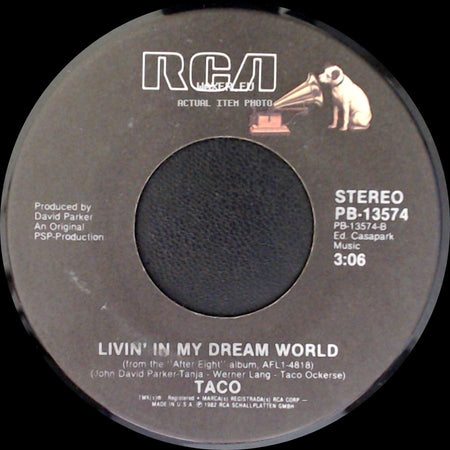 Taco - Livin' In My Dream World / Puttin' On The Ritz side A
