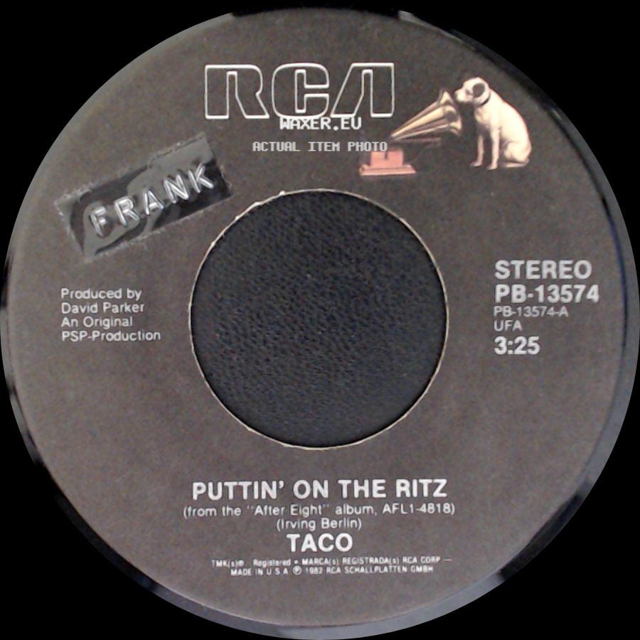 Taco - Livin' In My Dream World / Puttin' On The Ritz side B