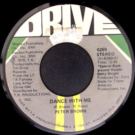Peter Brown - For Your Love / Dance With Me side B