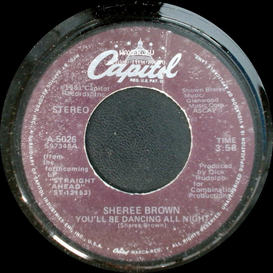 Sheree Brown - You'll Be Dancing All Night / Straight Ahead side A