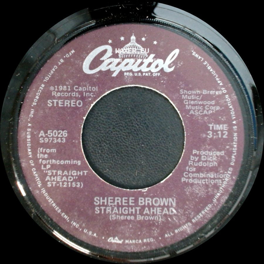 Sheree Brown - You'll Be Dancing All Night / Straight Ahead side B