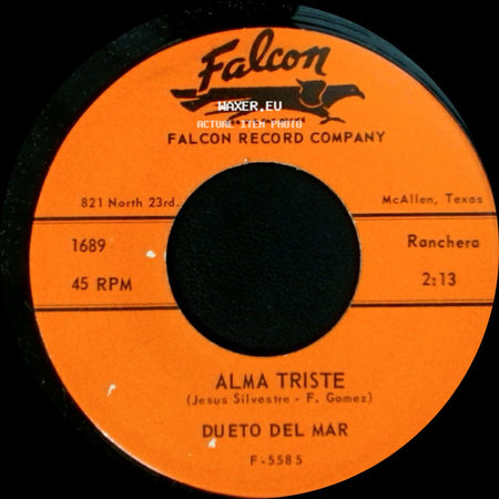 Dueto Del Mar - Alma Triste / De Brazos En Brazos side A