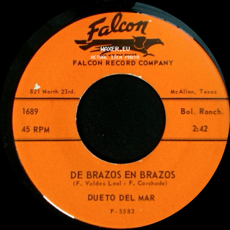 Dueto Del Mar - Alma Triste / De Brazos En Brazos side B