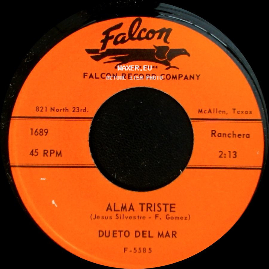 Dueto Del Mar - De Brazos En Brazos / Alma Triste side B
