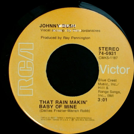 Johnny Bush - That Rain Makin' Baby Of Mine / Here Comes The World Again side A