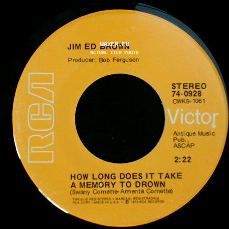 Jim Ed Brown - How Long Does It Take A Memory To Drown / Southern Loving side A