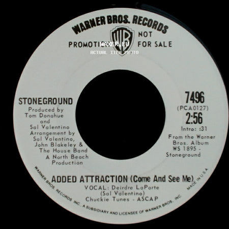 Stoneground - Looking For You / Added Attraction (Come And See Me) side B