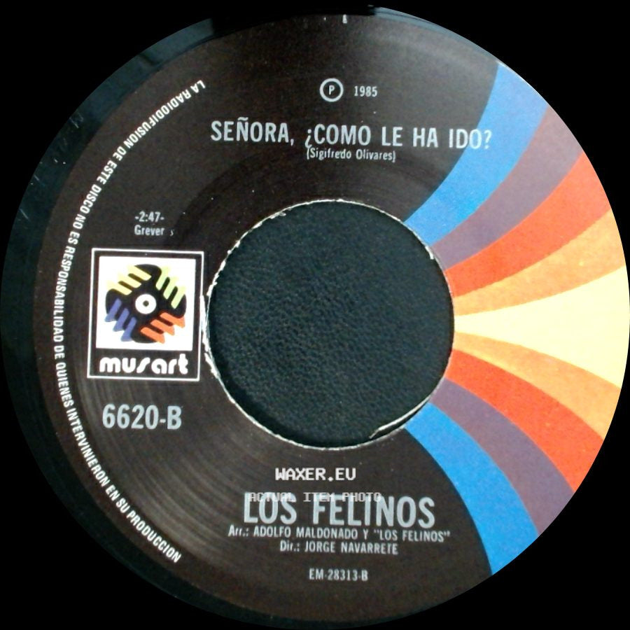Los Felinos - El Crucero / Señora, ¿Como Le Ha Ido? side B