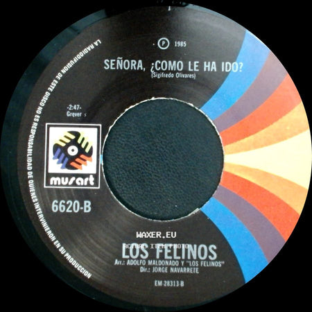 Los Felinos - El Crucero / Señora, ¿Como Le Ha Ido? side B