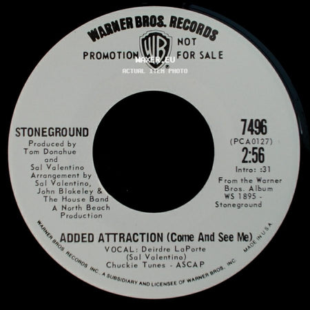 Stoneground - Added Attraction (Come And See Me) / Looking For You side A