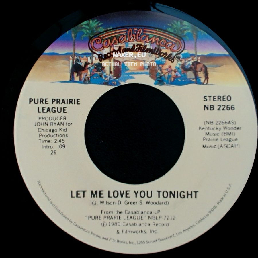 Pure Prairie League - Janny Lou / Let Me Love You Tonight side B