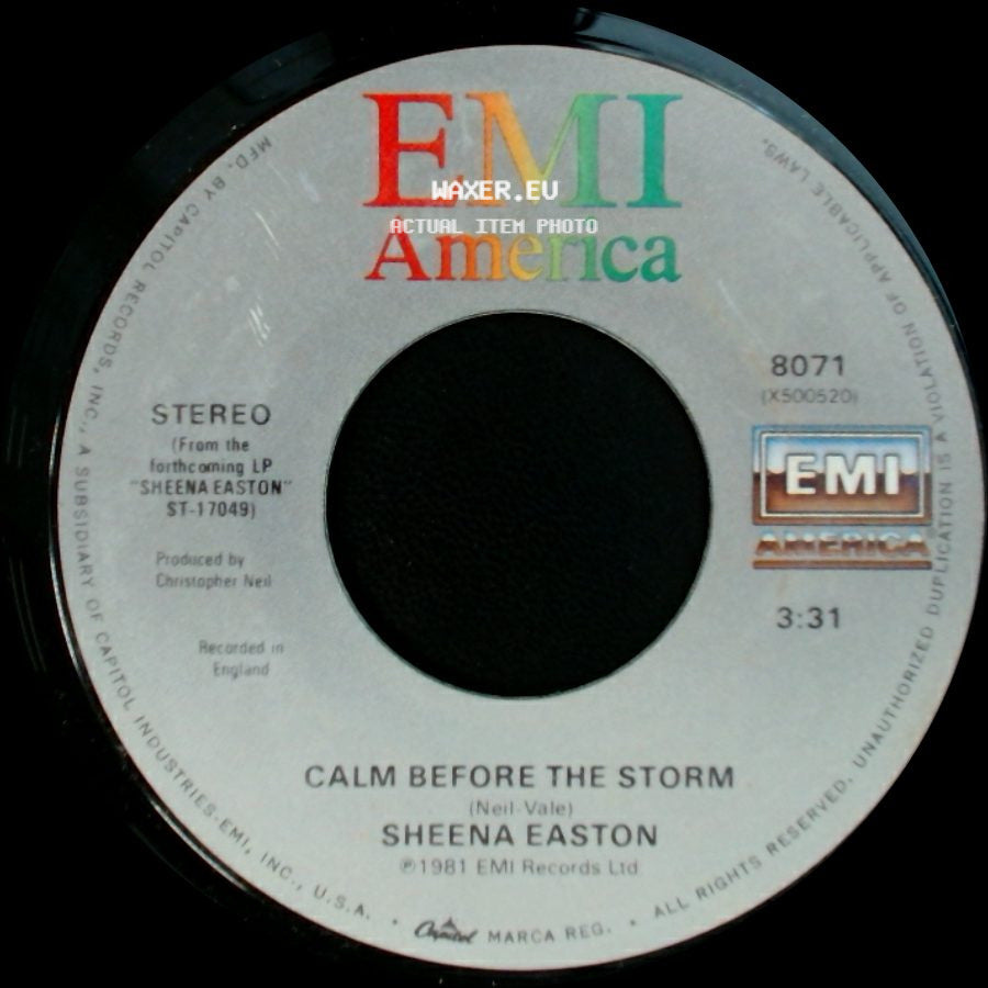 Sheena Easton - Calm Before The Storm / Morning Train (Nine To Five) side A