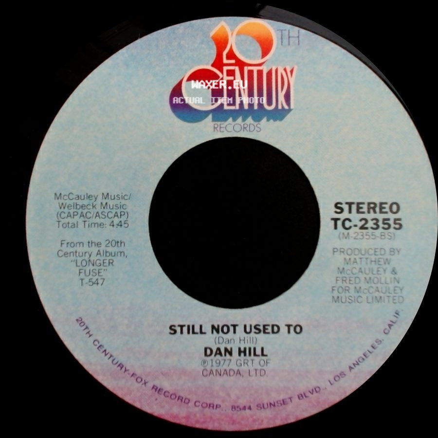 Dan Hill - Sometimes When We Touch / Still Not Used To side B