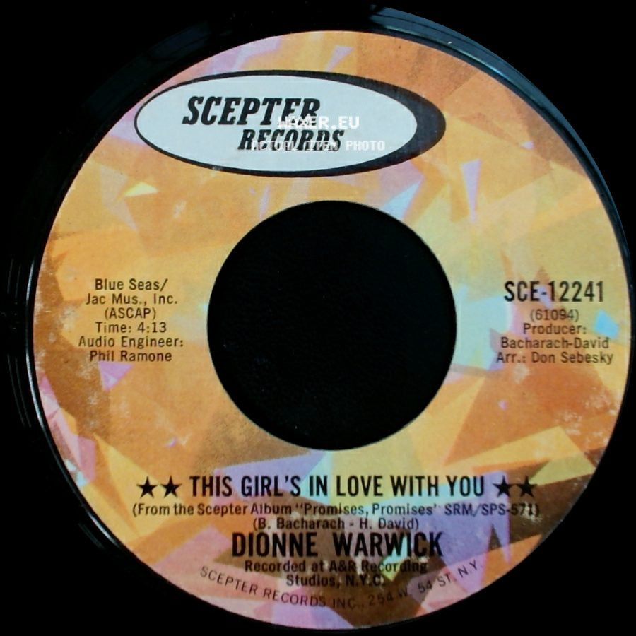 Dionne Warwick - This Girl's In Love With You / Dream Sweet Dreamer side A