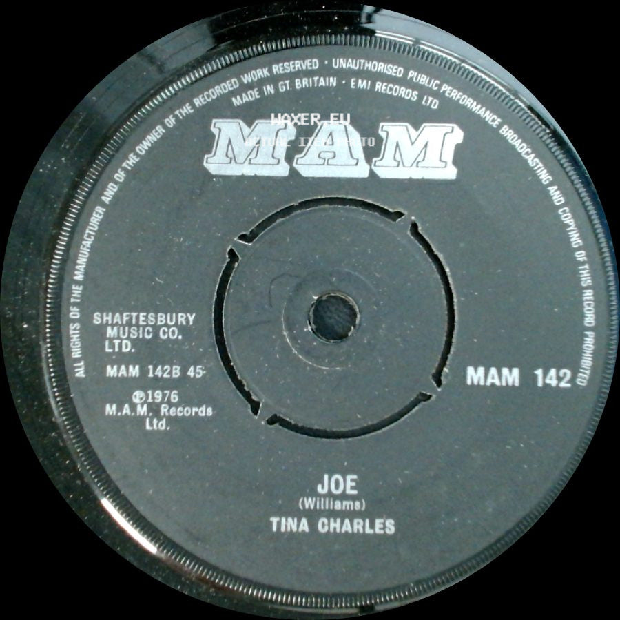 Tina Charles - Joe / I Can't Dance To That Music You're Playin' side A