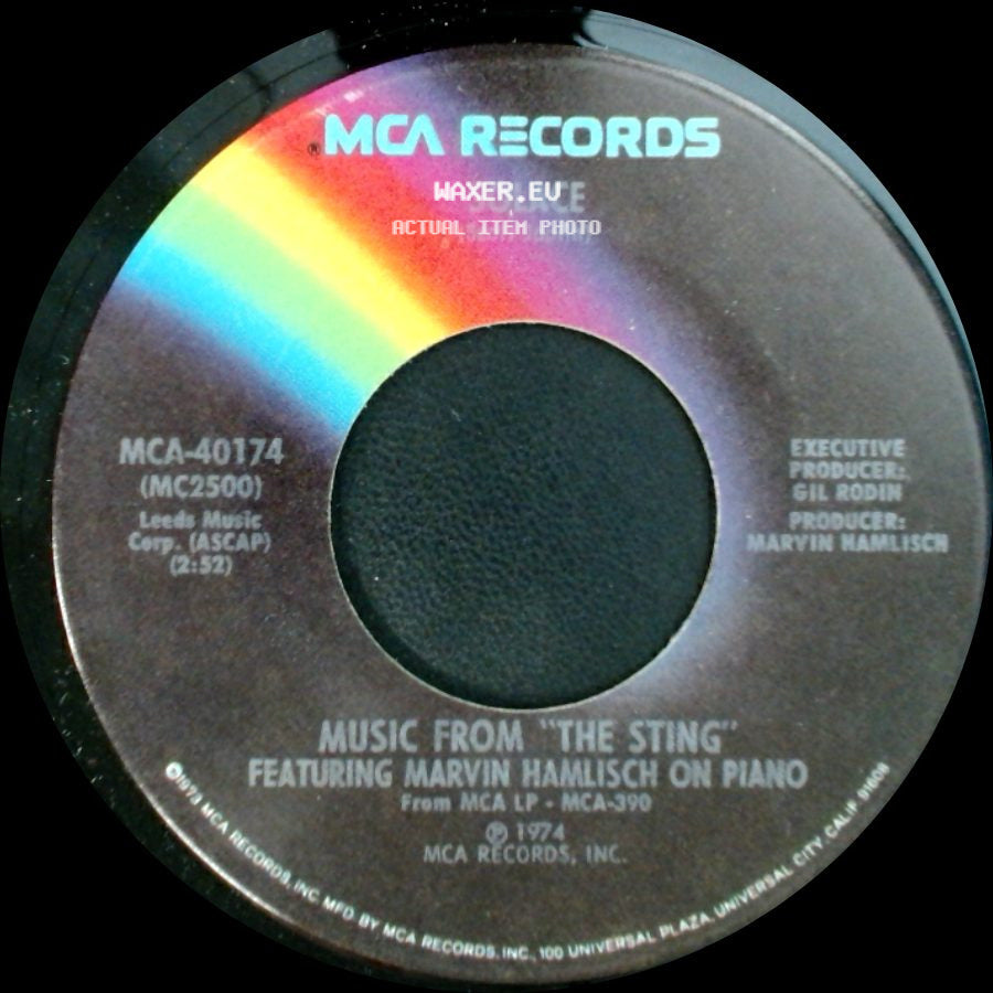 Marvin Hamlisch / Music From "The Sting" Featuring Marvin Hamlisch On Piano - Solace / The Entertainer side A