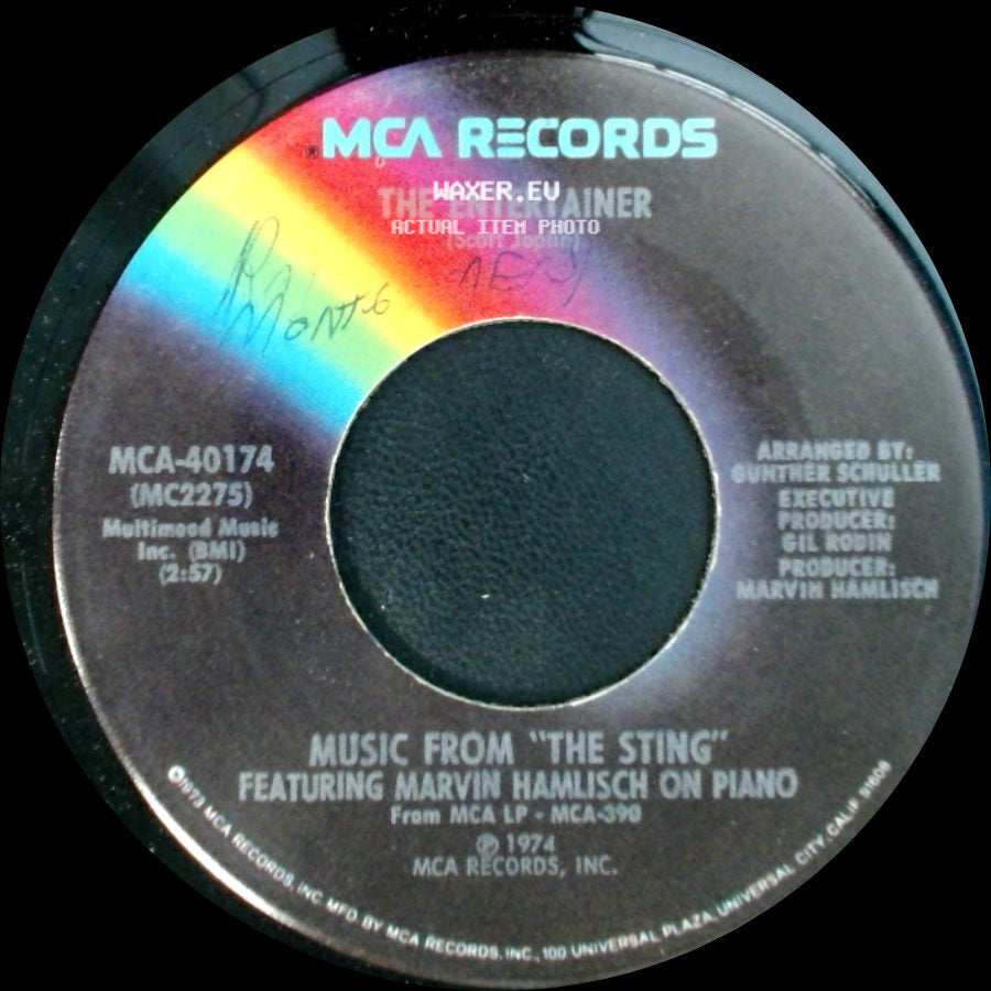 Marvin Hamlisch / Music From "The Sting" Featuring Marvin Hamlisch On Piano - Solace / The Entertainer side B