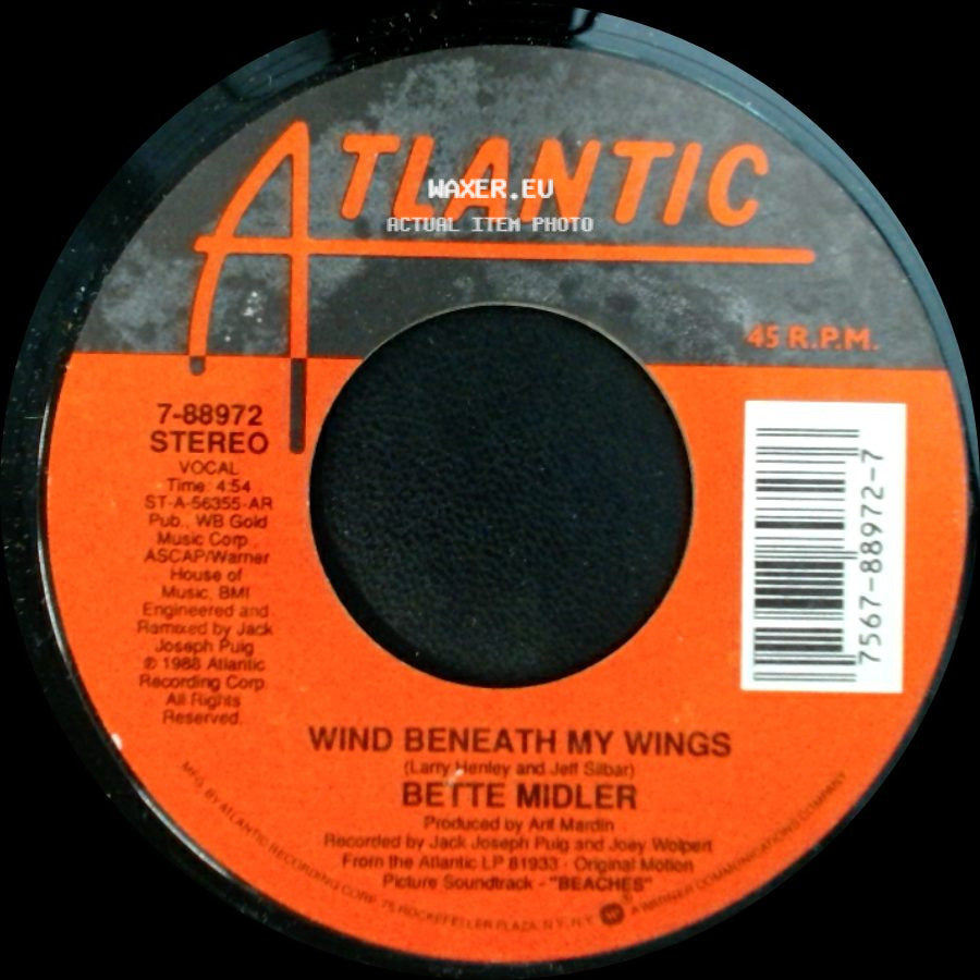 Bette Midler - Oh Industry / Wind Beneath My Wings side B