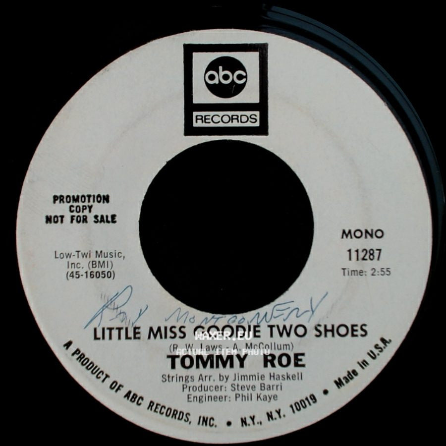 Tommy Roe - Little Miss Goodie Two Shoes / Little Miss Goodie Two Shoes side B