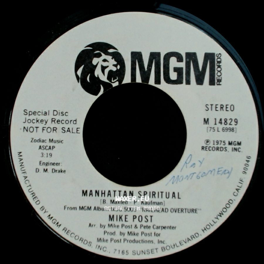 Mike Post - Manhattan Spiritual / Manhattan Spiritual side B