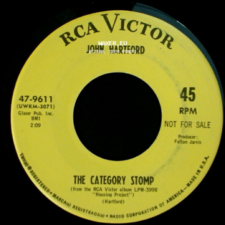 John Hartford - The Category Stomp / I Didn't Know The World Would Last This Long side A