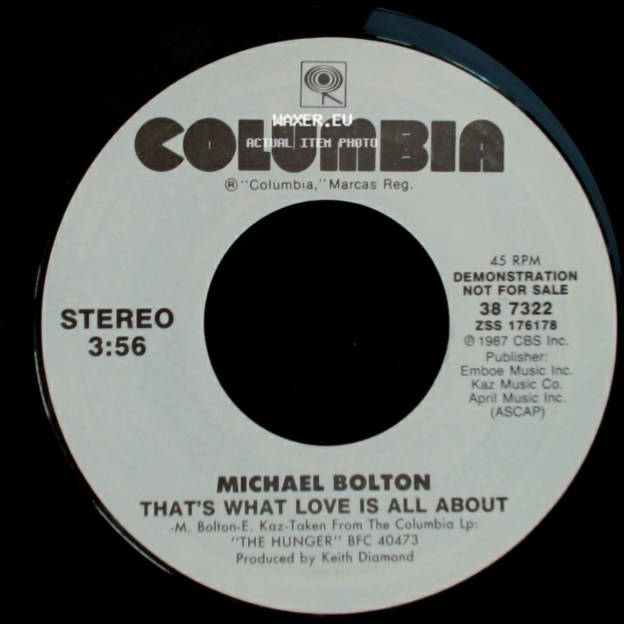 Michael Bolton - That's What Love Is All About / That's What Love Is All About side B